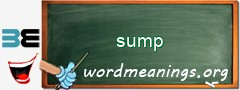 WordMeaning blackboard for sump